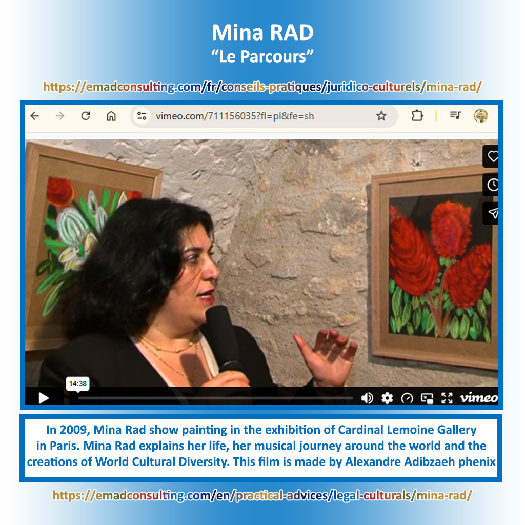 Parcours de cineastes : Exposition de peinture de Mina Rad, « L'espoir de mes Couleurs » 2009
