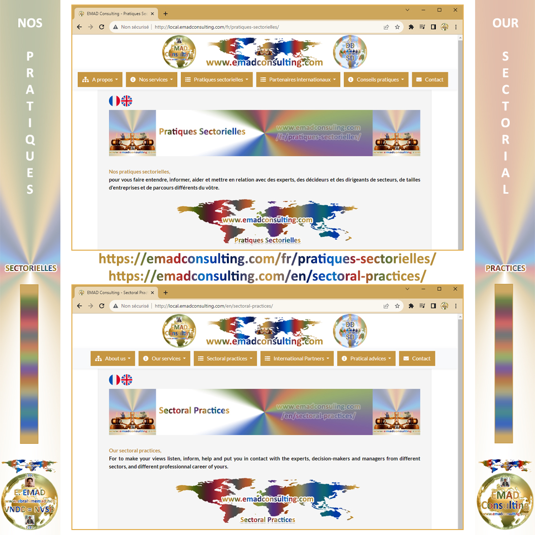 EMAD Consulting, Nos pratiques sectorielles