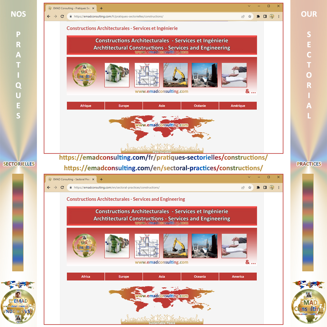 EMAD Consulting, Nos pratiques sectorielles, Constructions architecturales