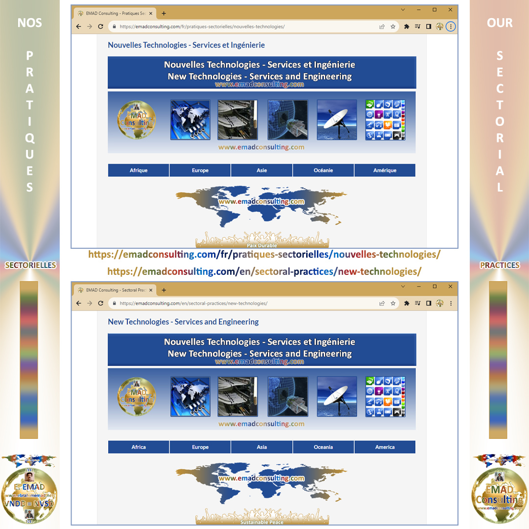 EMAD Consulting,  Our Sectoral Practices, New Technologies 